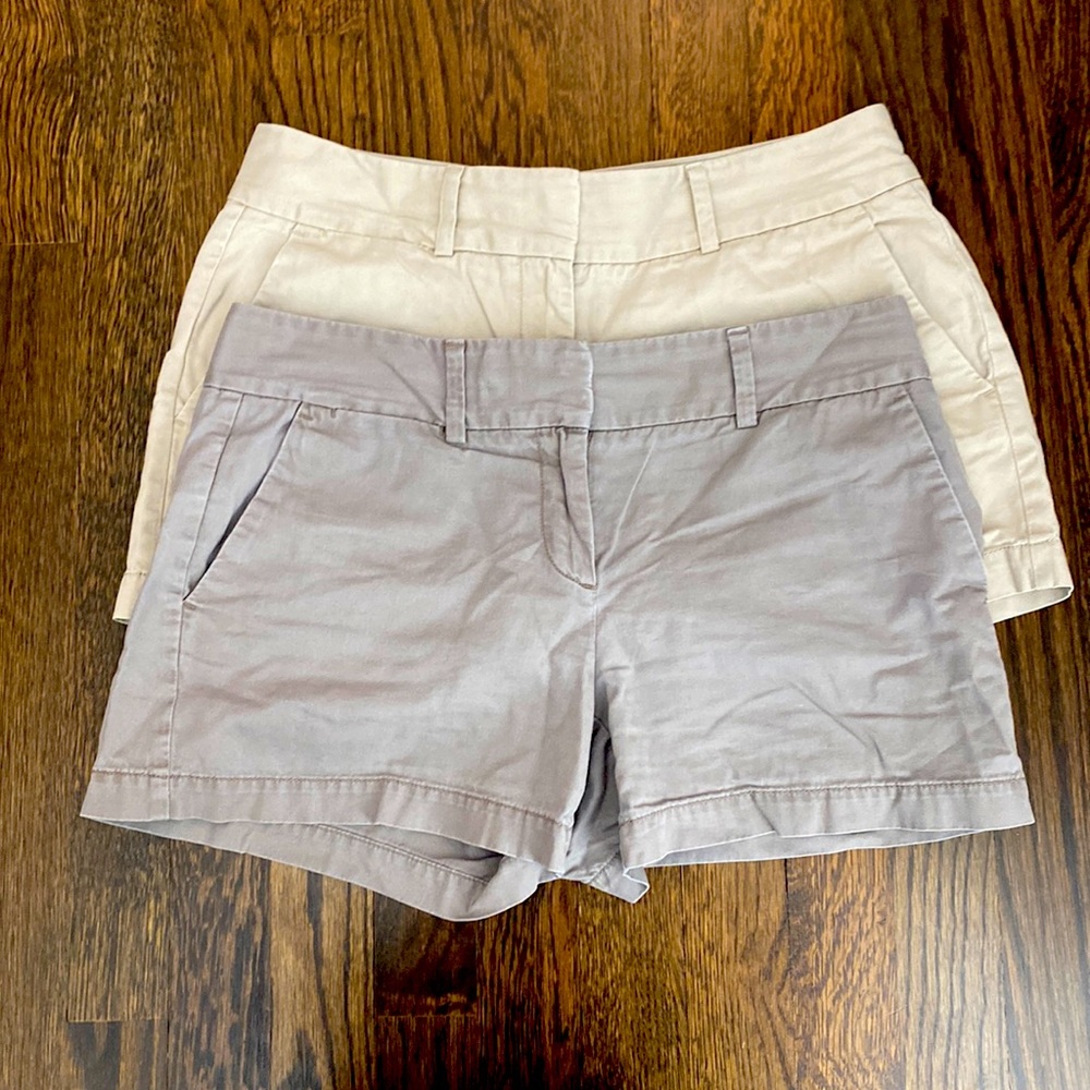LOFT women’s cotton twill shorts- 2 pair